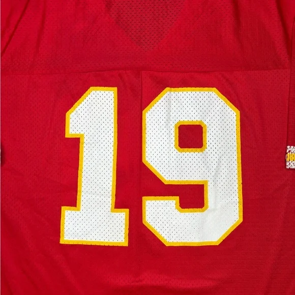 Kansas City Chiefs Joe Montana Jersey Mens Size 44 Champion Red Vintage - Picture 5 of 7